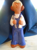 Retro Hungarian ceramic figure. Applied arts company in larger size 20 cm