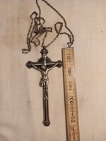 Antique (1800s) silver crucifix from a priest's estate