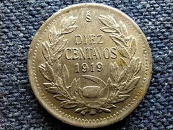 Republic of Chile (1818-) 10 centavos 1919 so (id78352)