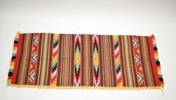 Retro Aztec pattern wall rug / old