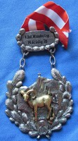 Tura memorial medallion 1978, on ribbon, 7 x 6.8 Cm