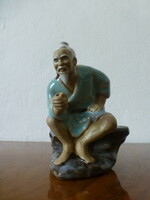 Antik kínai porcelán halász figura