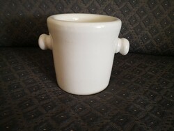 Antik Drasche porcelán mozsár, fűszertartó, kaspó