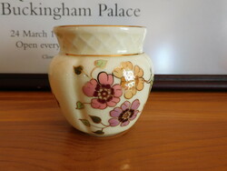 Zsolnay mini vase with butterfly pattern 7 cm