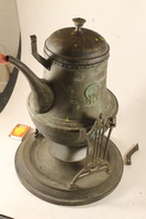 Antik szecessziós fém teafőző készlet 639