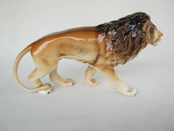 Royal dux porcelain lion