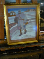 Ripszám Henrik Hazatérés című festménye önmagáról.