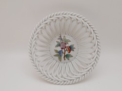 Wicker basket with Victoria pattern from Herend, offering, 12 cm