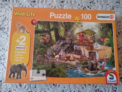 Schleich puzzle 100 db os Wild Life, alkudható