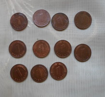 Német pénz – érme, 1 Pfennig (D, München)