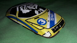 Old cccp Russian sheet metal toy car with lion driver as shown in pictures 2.
