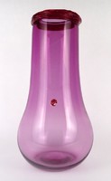 1O244 Nagyméretű Murano Palladio fújt üveg váza 33.5 cm