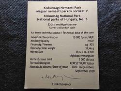 Kiskunsági Nemzeti Park 2020 certificate (id78655)