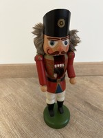 Old nutcracker soldier hussar wooden Christmas tree ornament Christmas decoration
