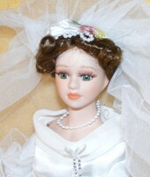 Numbered bride porcelain doll