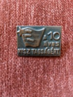 Badge for the 10-year membership