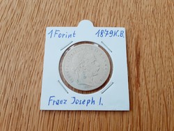 József Ferenc 1 forint 1879, Körmöcbanya. 2,
