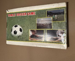 Old spring soccer football board game in a box. Unplayed piece.