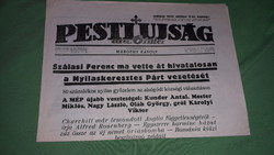 Antique 1940. October 07.. Pest newspaper - swastika nazi newspaper collector's condition according to the pictures