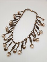 Vintage necklace, necklace with tekla pearls, 40 cm