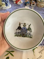 Freiburg porcelán tányérka, 11 cm