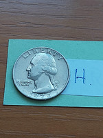 Usa 25 cents 1/4 dollar 1970 quarter, george washington #h