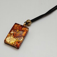 Murano glass pendant, marked, 3 x 2 x 0.6 cm