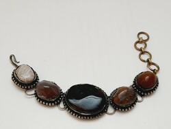 Tibetan bracelet with mineral stones, 21 cm
