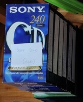 11 db SONY 240 perces VHS videokazetta egyben eladó