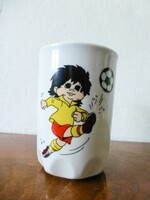 Zsolnay focis bögre,pohár. Futball VB 1982.