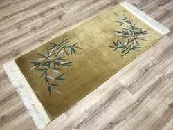 KÍNAI kézi csomózású gyapjú szőnyeg, 77 x 185 cm