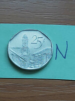 Cuba 25 centavos 1998 nickel plated steel St. Francis Church of Assisi #n