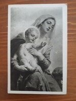 Benczúr Gy: Madonna - futott képeslap 1917-ből