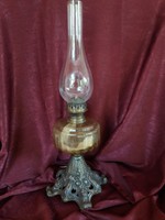 Antique large oil lamp!
