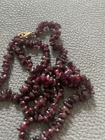 Garnet string of pearls 42 cm