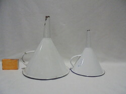 Old enamel funnel - two pieces together - 
