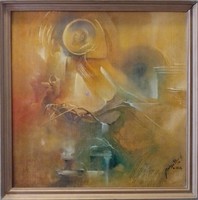 Mihály Buday: vanity c. Oil painting