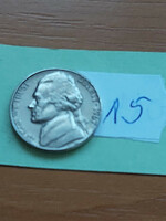 USA 5 cents 1967 thomas jefferson, copper-nickel 15