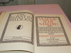 1924-es kiadás: Flamand festészet könyv német nyelven