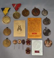 18 sports medals, badges, awards in one from 1952