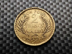 Tunézia 2 frank, 1941 ﻿Bon Pour (1921 - 1945)