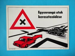 Vintage retro KRESZ  különböző műanyag oktató tábla 12 darab darabáron