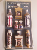 ITAL - OUZO + 8 db - HŰTŐMÁGNES SZETT - 7 dl - 40 % - 9 - 4 cm - 25 ÉVES - BONTATLAN!!