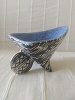 Gorka - ritka asztalközép kínáló, gyűjtői, hibátlan, jelzett, 18 cm