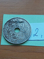 Belgium belgie 25 centimes 1929 king albert i, copper nickel 2