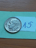Usa 10 cent dime 1967 franklin d. Roosevelt, copper-nickel 15
