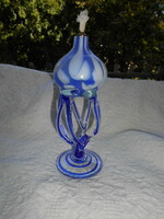 Muránói  -kézműves  üveg mécses 20 cm