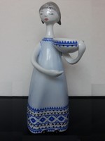 Bowl girl, retro Hólloháza porcelain, j. Starling mart plan