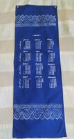 Blue painting wall calendar with brush holder for sale! From 1988