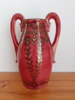 Emil Fischer: vase with Hungarian motifs
